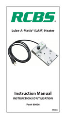 RCBS Lube-A-Matic Heater 80006 Instructions D'utilisation