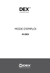Widex M-DEX Mode D'emploi