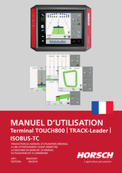 horsch TOUCH800 TRACK-Leader ISOBUS-TC Manuel D'utilisation