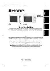 Sharp R-961 INW Mode D'emploi Avec Livre De Recettes