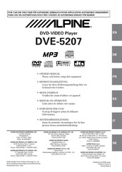 Alpine DVE-5207 Mode D'emploi