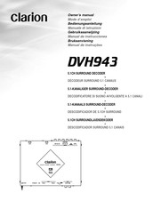 Clarion DVH943 Mode D'emploi