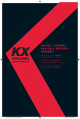 Kicker KXA400.1 Mode D'emploi