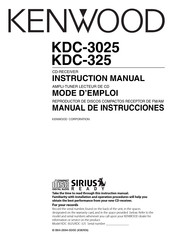 Kenwood KDC-325 Mode D'emploi