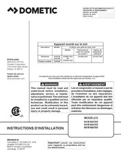 Dometic 551816A70X Instructions D'installation