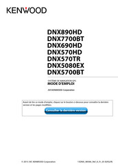 Kenwood DNX690HD Mode D'emploi