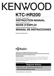 Kenwood KTC-HR200 Mode D'emploi