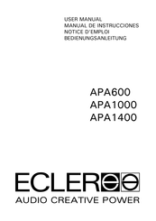 Ecler APA1000 Notice D'emploi