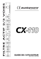 Audiophony PA CX-110 Guide De L'utilisateur