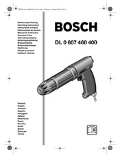 Bosch DL 0 607 460 400 Instructions D'emploi