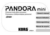 Korg PANDORA mini Manuel D'utilisation