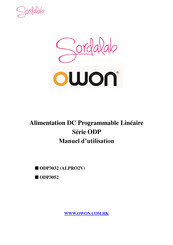 Owon ODP3052 Manuel D'utilisation