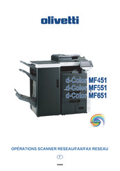 Olivetti d-Color MF551 Guide Utilisateur Réseau