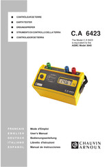 Chauvin Arnoux C.A 6423 Mode D'emploi