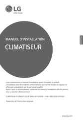 Lg CLIMATISEUR Manuel D'installation