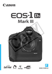 Canon EOS-1 Ds Mark III Mode D'emploi
