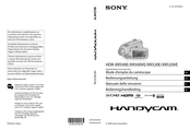 Sony Handycam HDR-XR500E Mode D'emploi