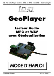 I.D.AL GeoPlayer Lecteur Mode D'emploi