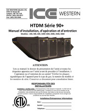 Ice HTDM 600 Manuel D'installation, D'opération Et D'entretien