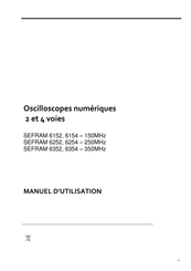 Gwinstek SEFRAM 6152 Manuel D'utilisation