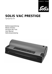 SOLIS VAC PRESTIGE 575 Mode D'emploi