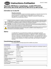 Hach IntelliCAL MTC10115 Instructions D'utilisation
