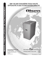 Olsen Q90 150 Manuel D'installation Et De Fonctionnement