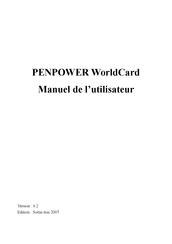 Penpower Technology WorldCard Manuel De L'installateur