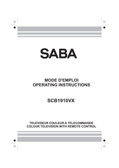 Saba SCB1910VX Mode D'emploi