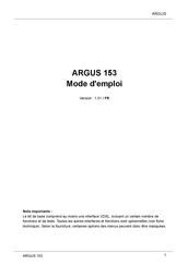 Argus 153 Mode D'emploi