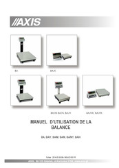 Axis BA/N Manuel D'utilisation