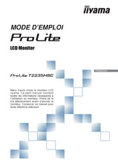 Iiyama ProLite T2235MSC Mode D'emploi