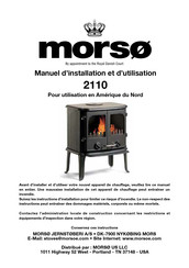 Morsø 2110 Installation Et Manuel D'utilisation