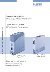 Burkert 8709 Manuel D'utilisation
