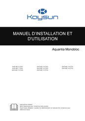 Kaysun Aquantia KHP-MO 14 DVN Manuel D'installation Et D'utilisation