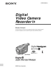 Sony Digital 8 DCR-TRV820 Mode D'emploi