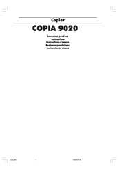 Olivetti COPIA 9020 Instructions D'emploi