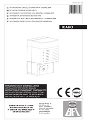 BFT ICARO Instructions D'utilisation