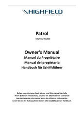 Highfield Patrol 860 Manuel Du Propriétaire