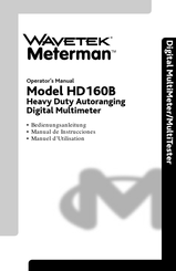 Wavetek Meterman HD160B Manuel D'utilisation