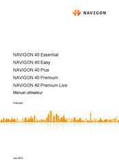 Navigon 40 Premium Manuel Utilisateur
