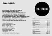 Sharp EL-1801C Mode D'emploi