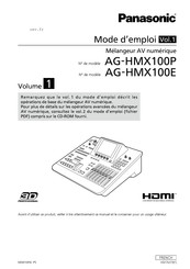 Panasonic 3D PROFESSIONAL AG-HMX100E Mode D'emploi