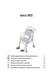 Seca 952 Mode D'emploi Et Garantie