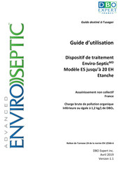 Presby Environmental Advanced Enviro-Septic MD 12 EH Guide D'utilisation