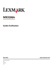 Lexmark MX310dn Guide D'utilisation