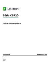 Lexmark CS725dte Guide De L'utilisateur