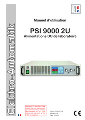 Elektro-Automatik PSI 9000 2U Manuel D'utilisation