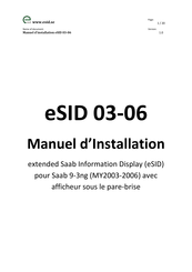 eSID 03-06 Manuel D'installation