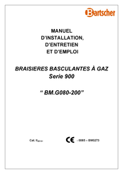 Bartscher BM9G090 Manuel D'installation, D'emploi Et D'entretien